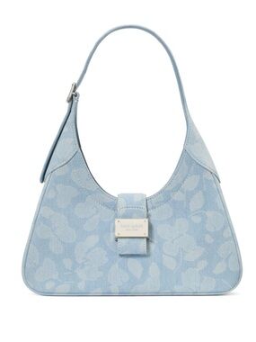 Kate Spade Blue Denim Floral Nouveau Shoulder Bag - New